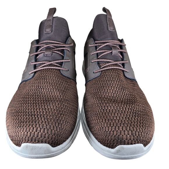 Skechers Men Delson 3.0 - Cicada Dark Brown slip on Hands Free Walking Shoe 10 M main image 4